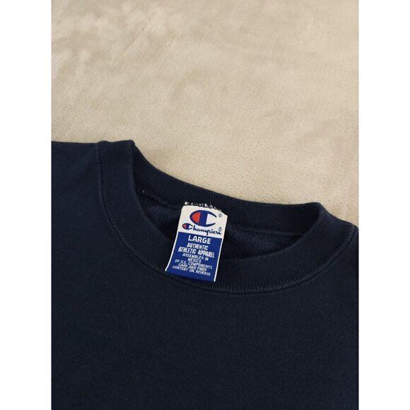 Vintage 80s Champion Sweatshirt Script Mens Large Spellout - Picture 5 of 8